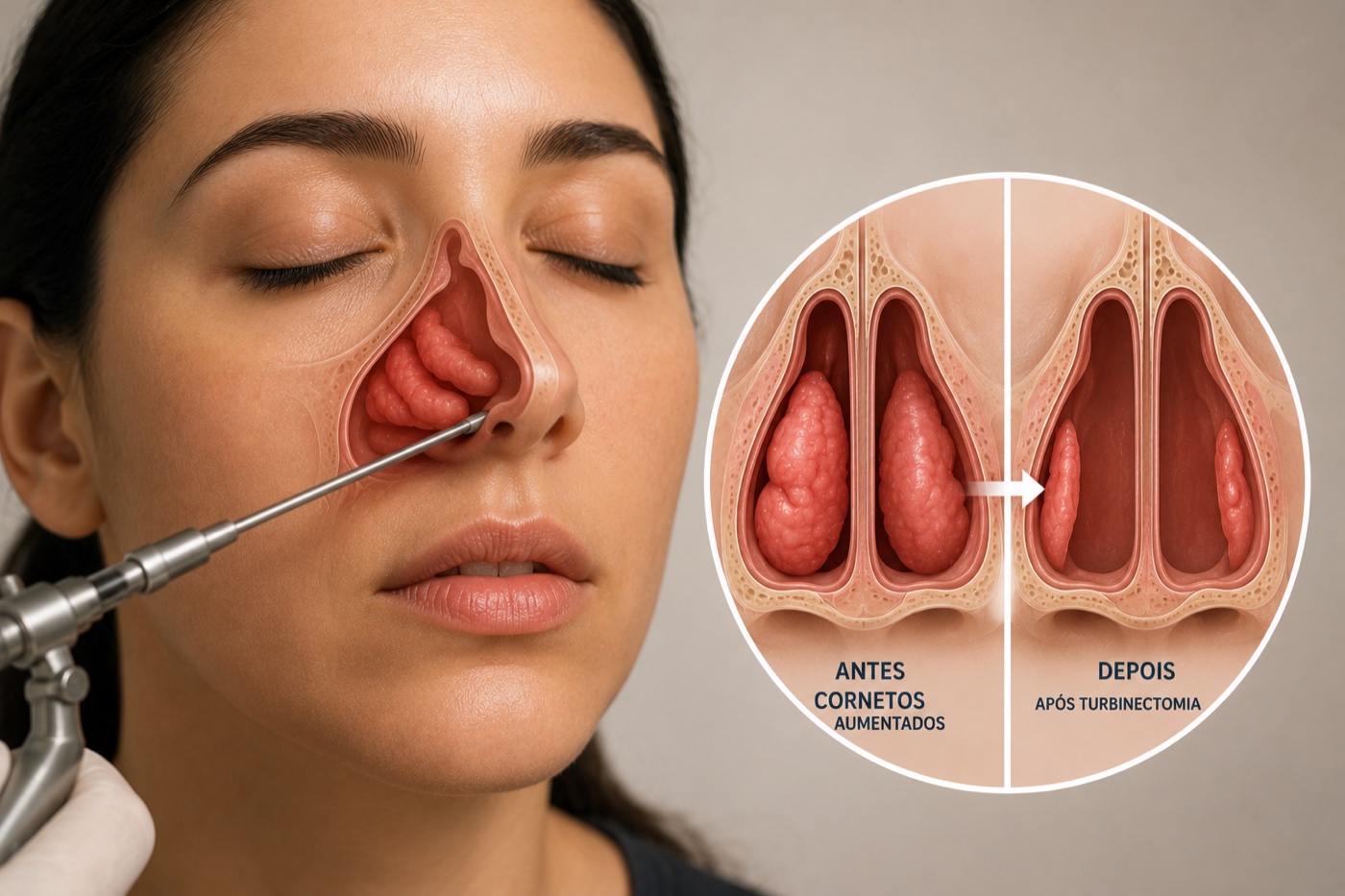 Turbinectomia — etapa do procedimento
